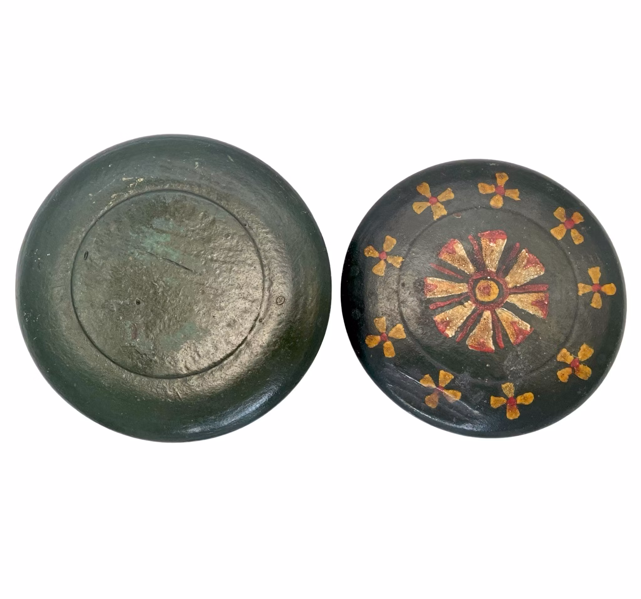 Popiół maślany, drewno zwykłe malowane, XIX w