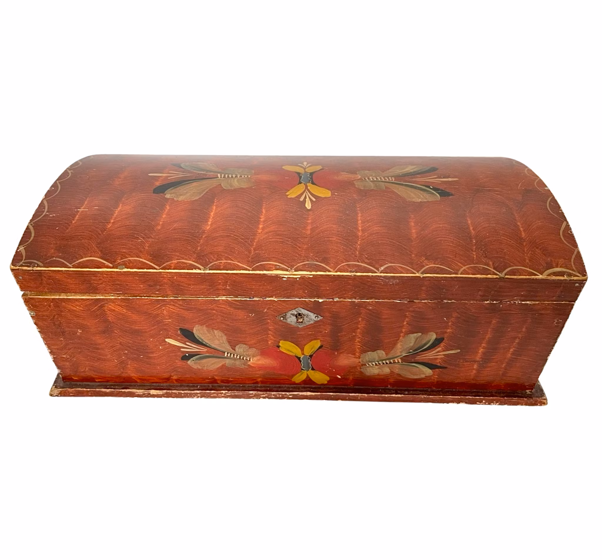 Scatola del fratello maggiore con dipinto di zucca, Allmoge