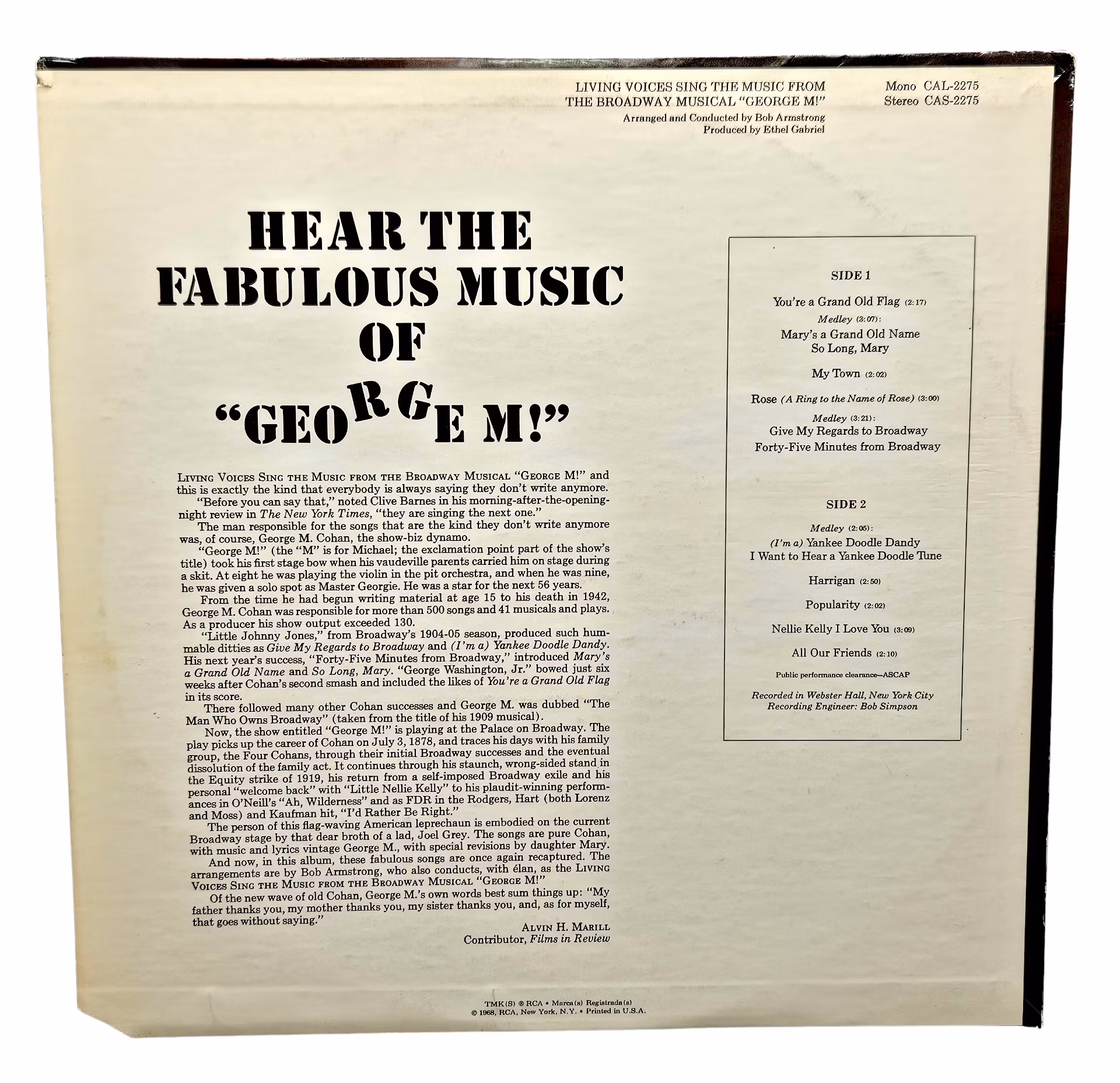 George M, Living Voices, LP