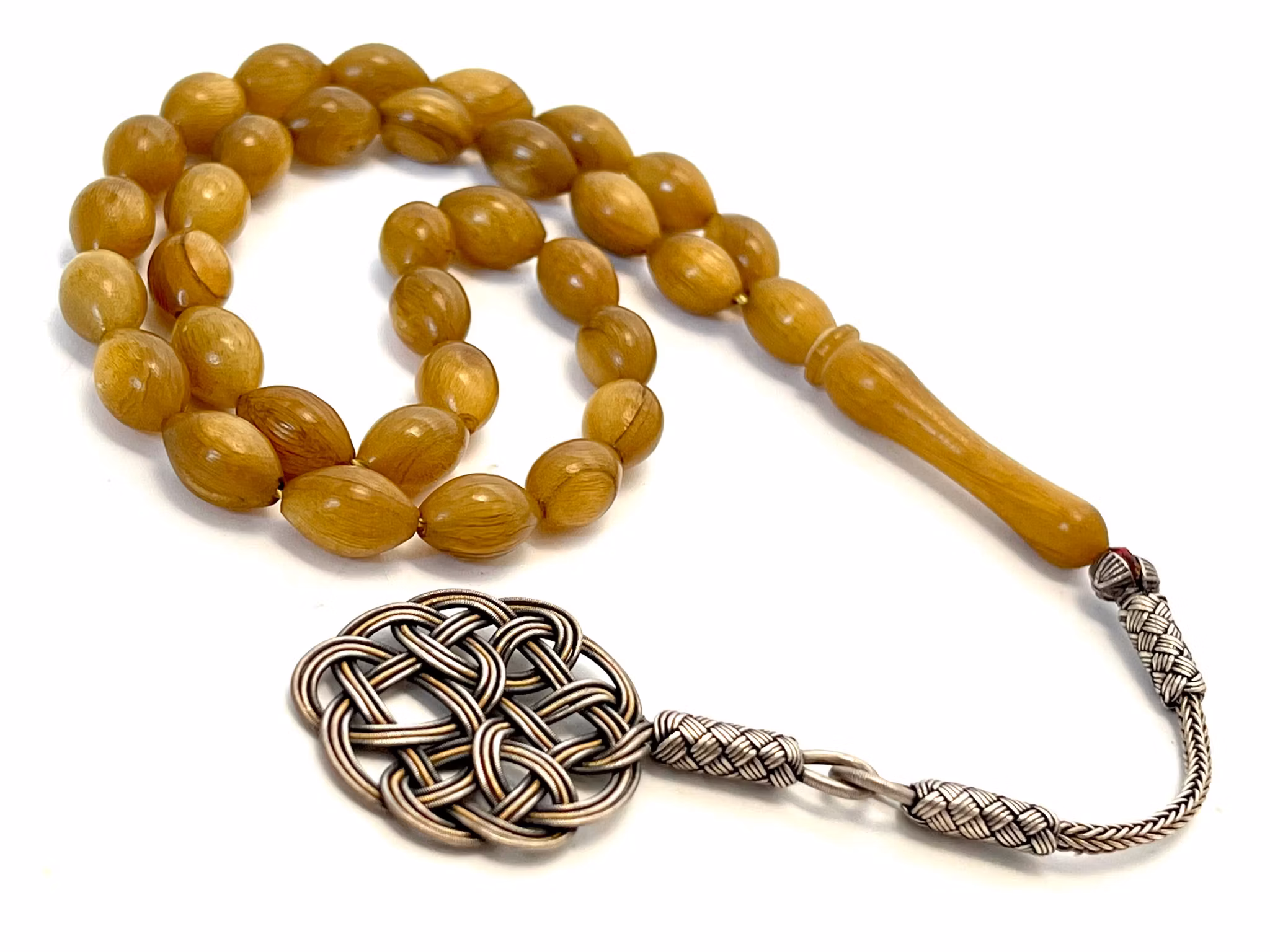 Iskender Ustadan, rosario ottomano / Misbaha, corno di rinoceronte, inizio XX secolo