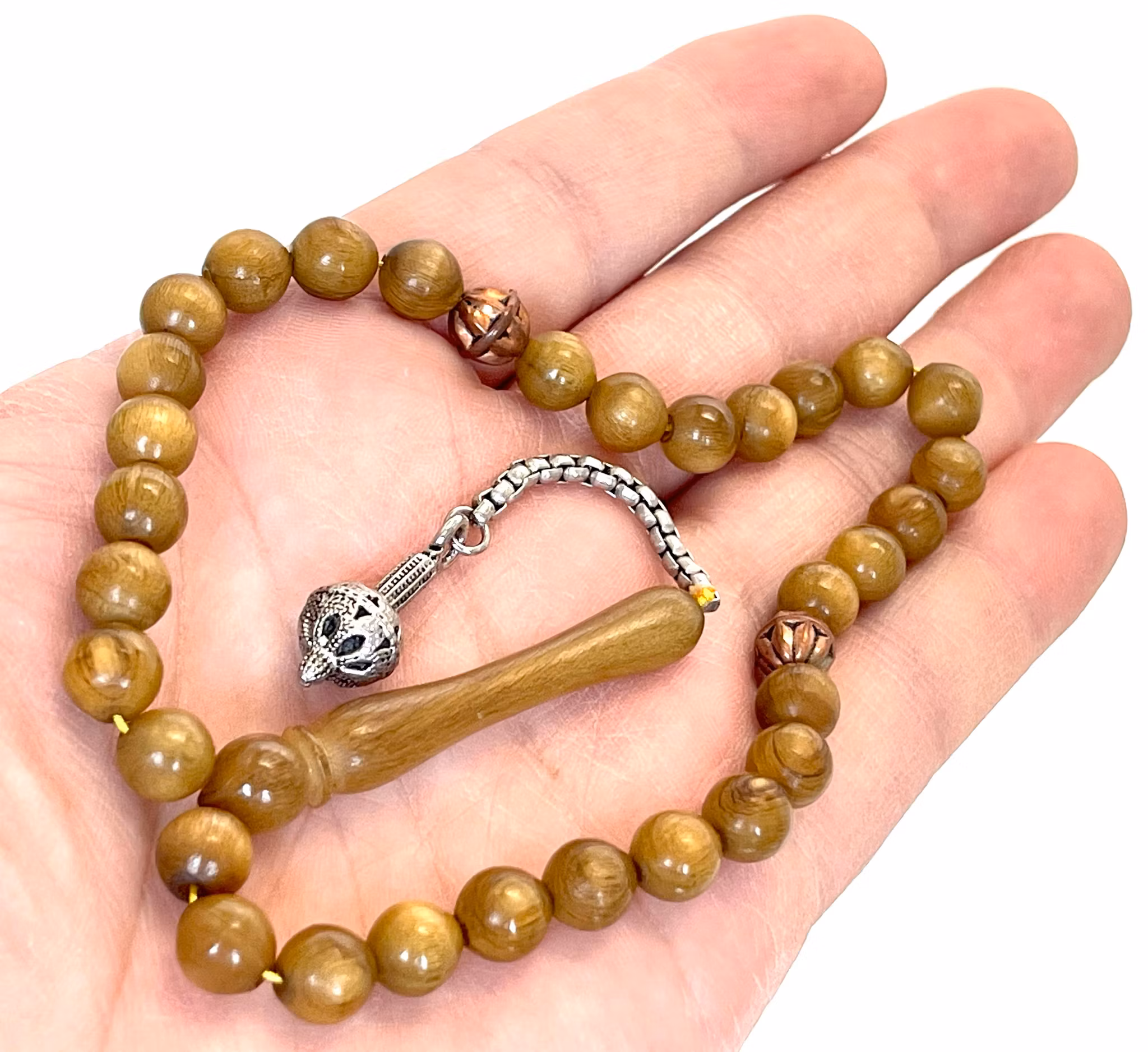 Iskender Ustadan, Rosaire ottoman / Misbaha, corne de rhinocéros, début du XXe siècle