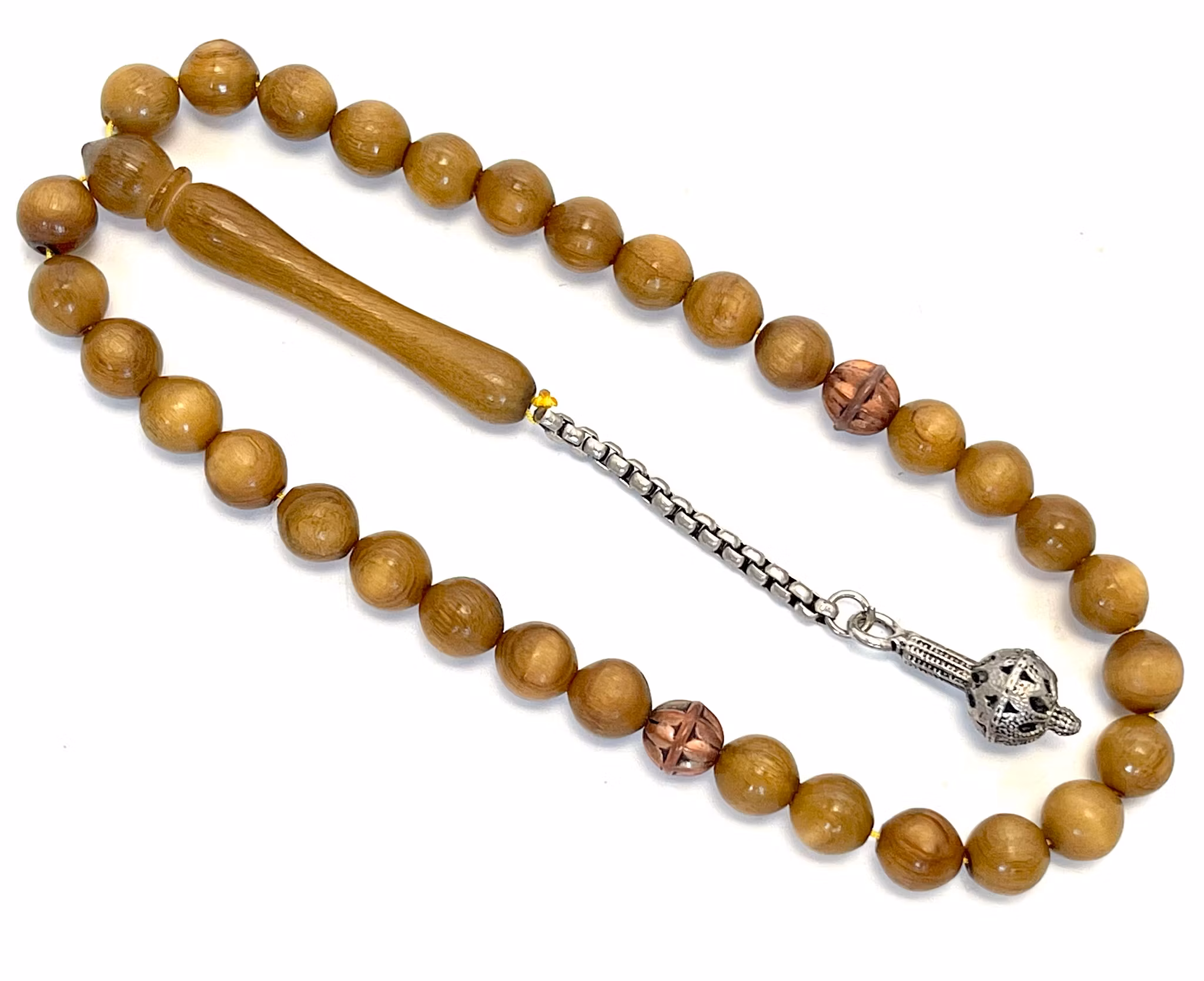 Iskender Ustadan, Rosaire ottoman / Misbaha, corne de rhinocéros, début du XXe siècle