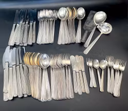 AB Nils Johan, 90 sztuk Sztućce, srebro niklowe