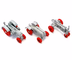 Vintage, 3 pequeños tractores Ertl.