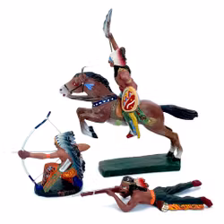 Figurer, 1930-tal, Elastolin, bestående av indianer