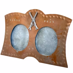 Cornice per foto in rame antico, cornice