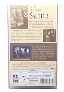 The Alfred Hitchcock Collection, Sabotör, VHS NY