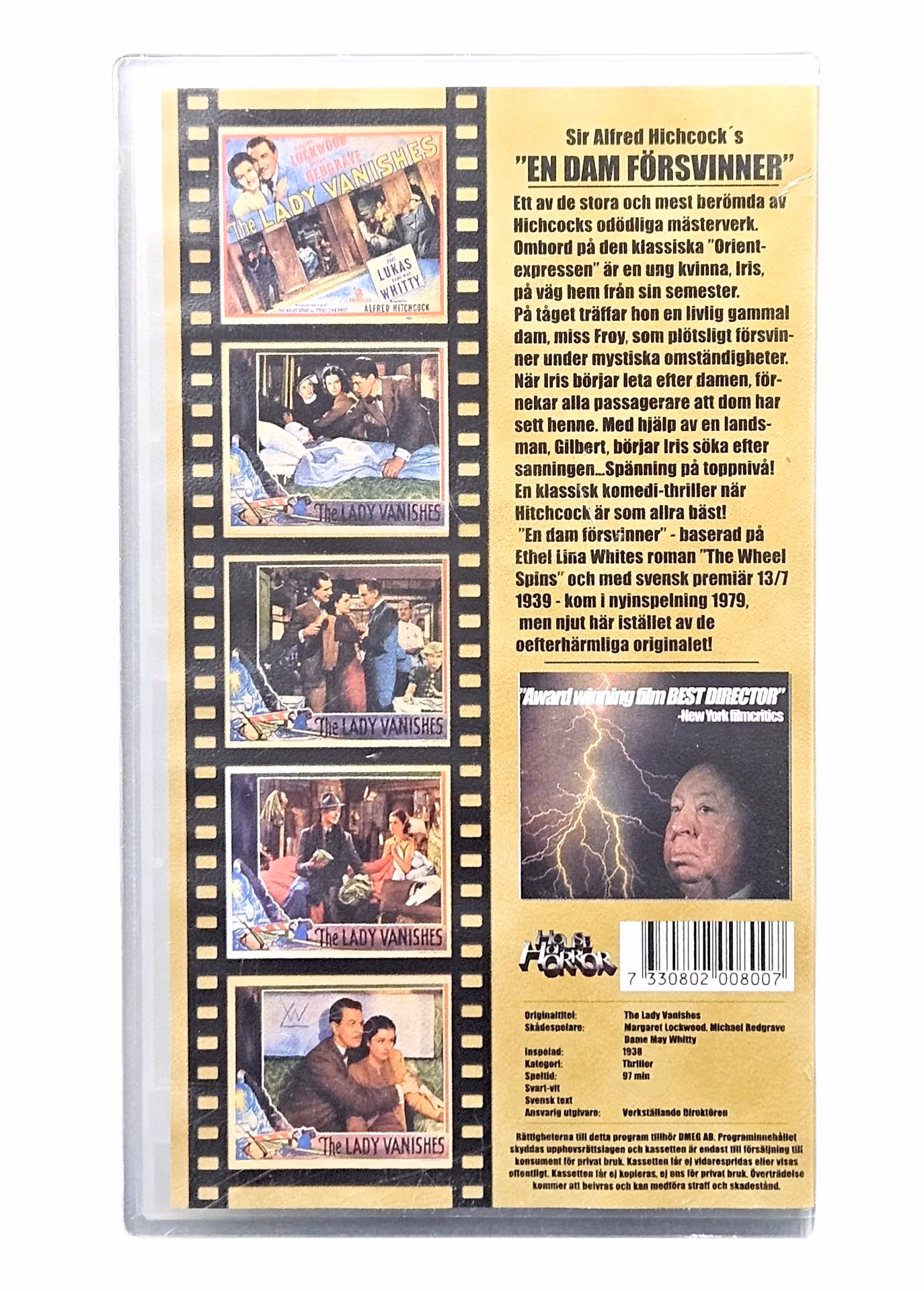 The Lady Vanishes, VHS NY