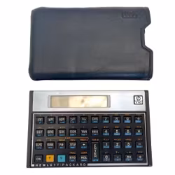 vintage, calculatrice Hewlett-Packard HP-11C avec étui