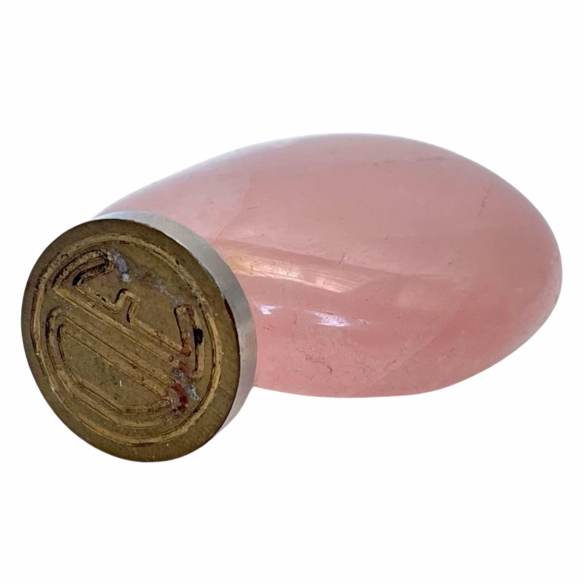 Gammelt rosenkvartsstempel