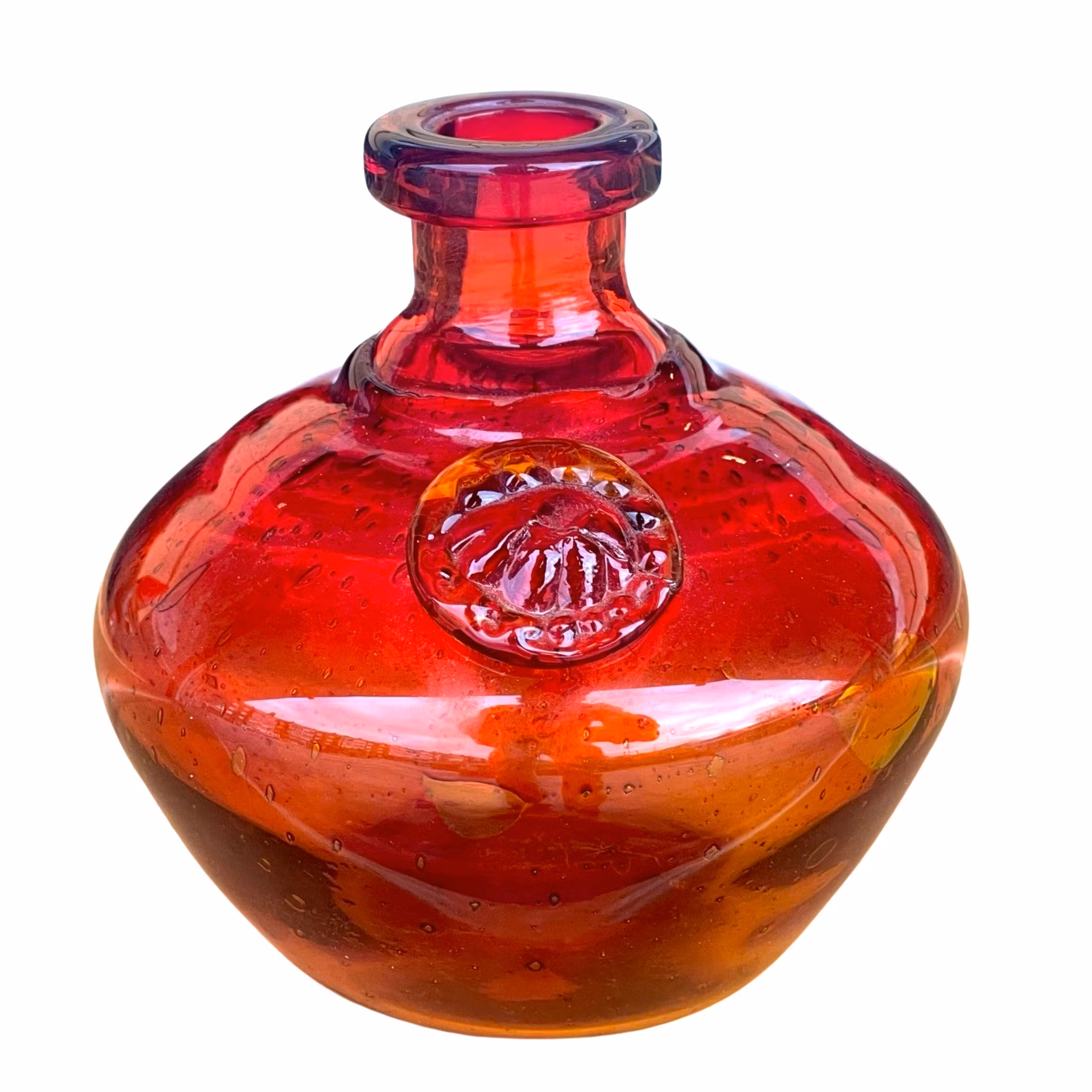 Erik Höglund, Boda, bottiglia/vaso, vetro rosso