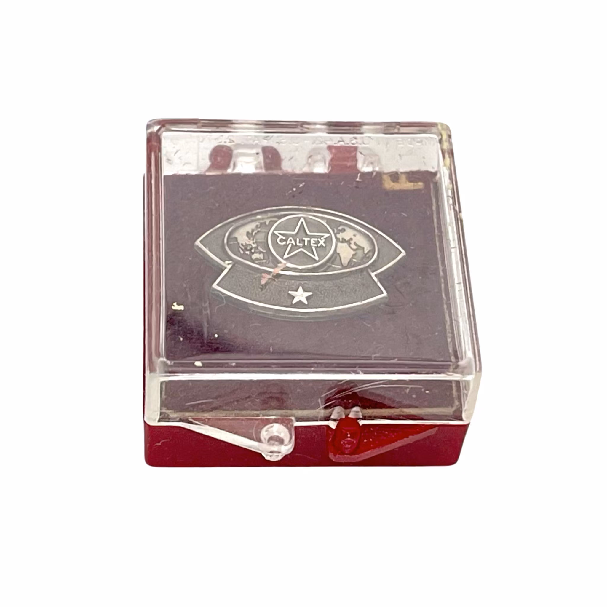 Caltex service, brooch, silver