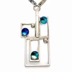 Vintage, Halsband med gnistrande glasstenar