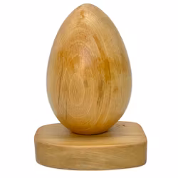 Vintage, Skulpturegg i tre, påskedekorasjon, Uidentifisert kunstner signert