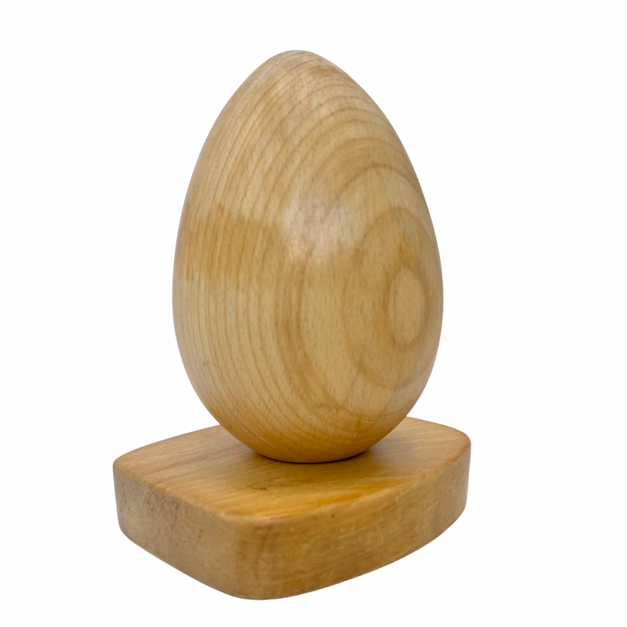 Vintage, Skulpturegg i tre, påskedekorasjon, Uidentifisert kunstner signert