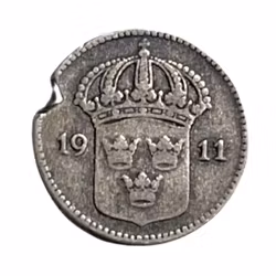 10 öre 1911 Silvermynt, Sverige