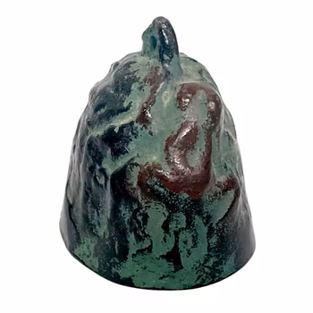 Äldre brons Bordspingla, signerad