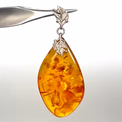 Vintage, Bärnsten hänge, silver 925