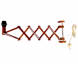 Vintage, Saxlampa, Vägglampa i Teak