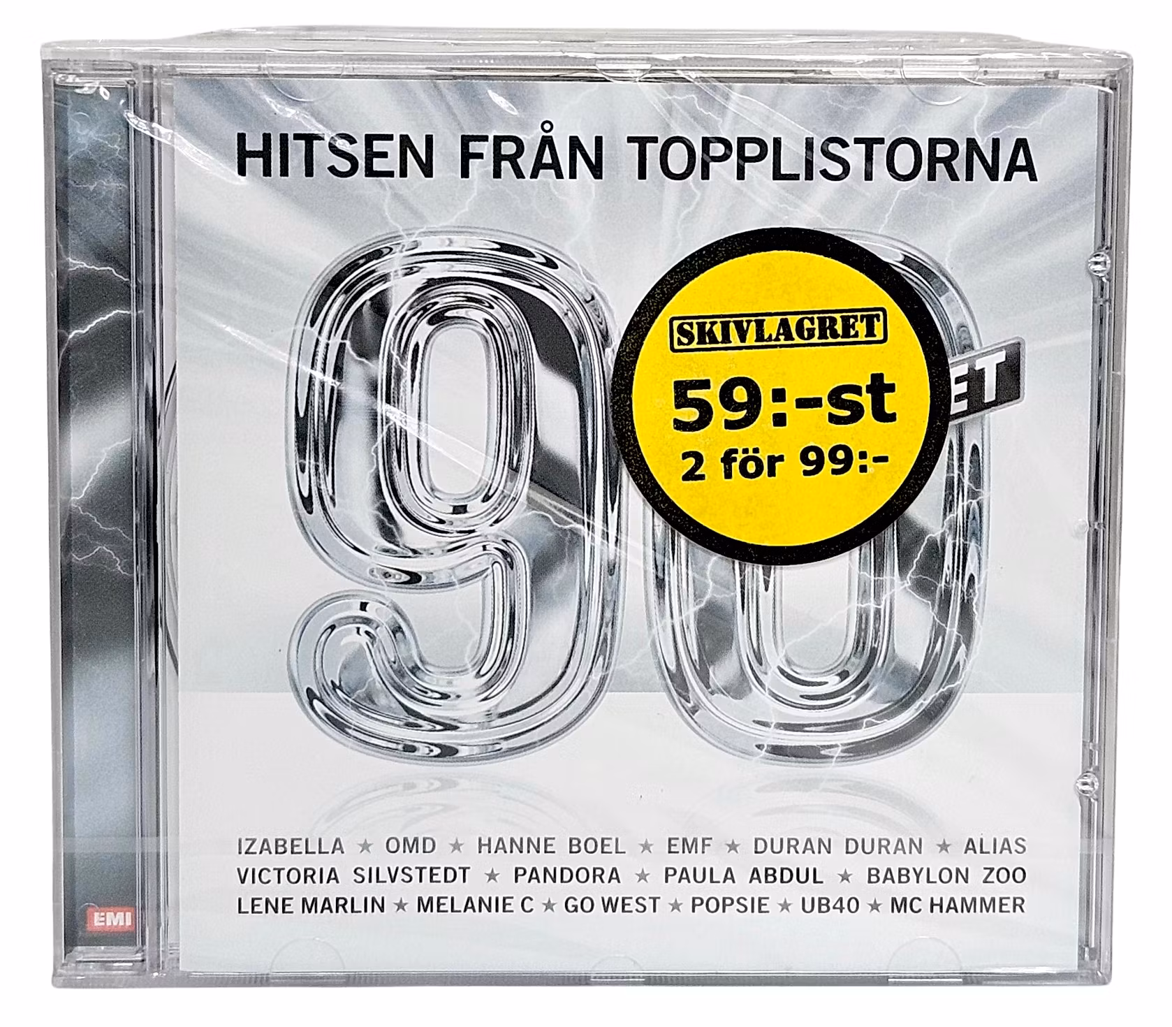 Hitsen Från Topplistorna, 90 Talet, CD NY