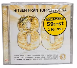 Hitsen Från Topplistorna, 80 Talet Volym 3, CD NY