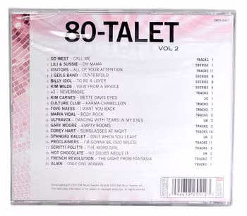 Hitsen Från Topplistorna, 80 Talet Volym 2, CD NY