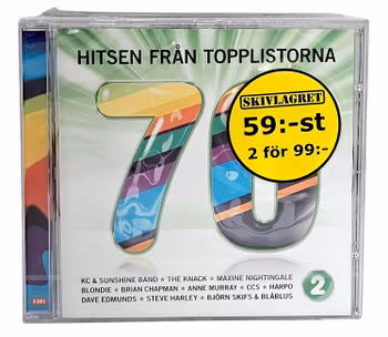 Hitsen Från Topplistorna, 70 Talet Volym 2, CD NY
