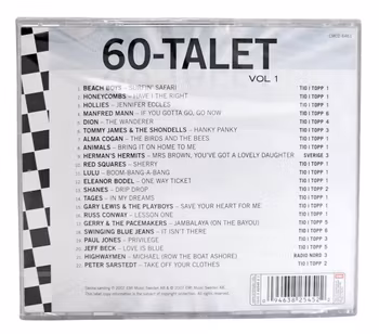 Hitsen Från Topplistorna, 60 Talet Volym 1, CD NY