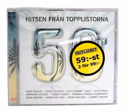 Hitsen Från Topplistorna, 50 Talet, CD NY