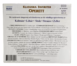 Klassiska Favoriter, Operett, CD NY