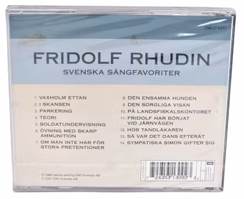 Svenska Sångfavoriter, Fridolf Rhudin, CD NY