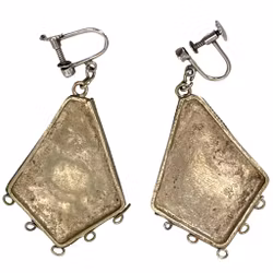 Orecchini antichi in agata e argento