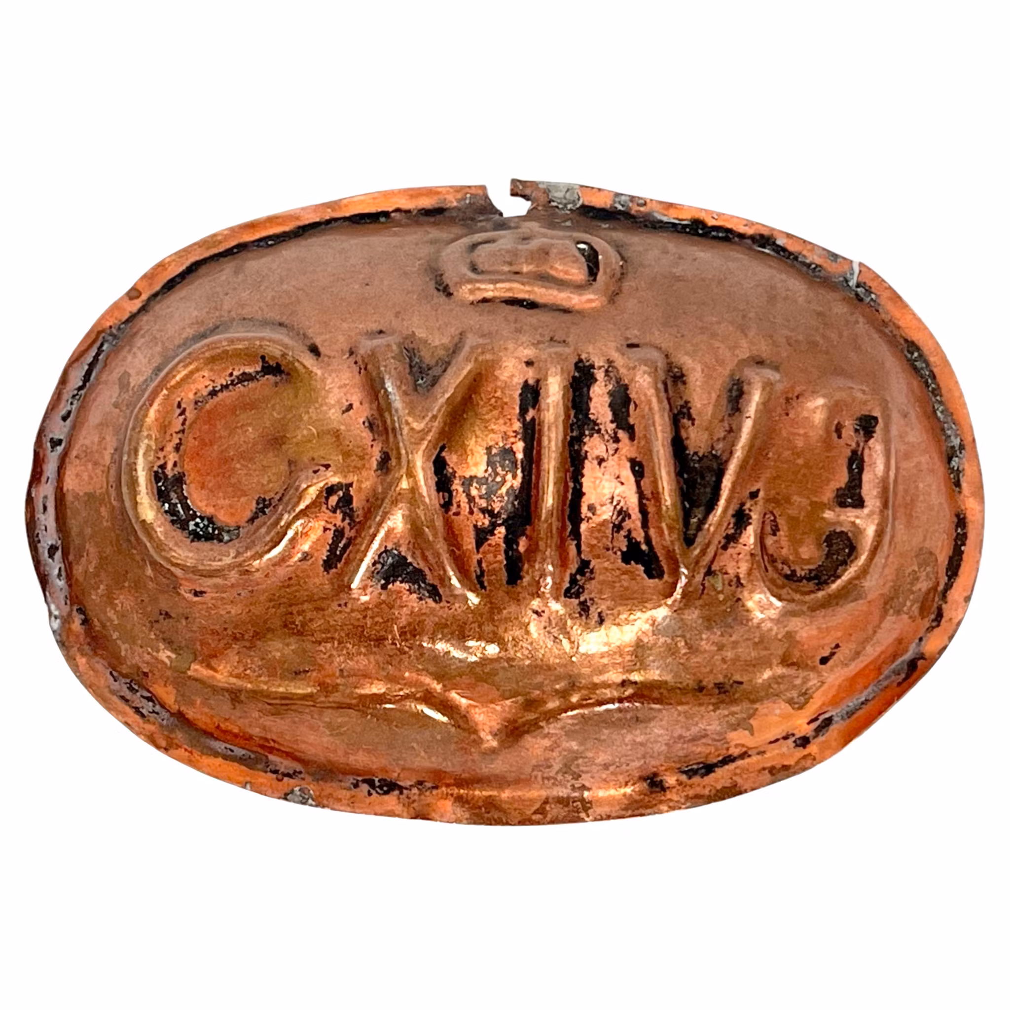 Marca de cobre, Carl XIV Johan (1763-1844), rey de Suecia y Noruega