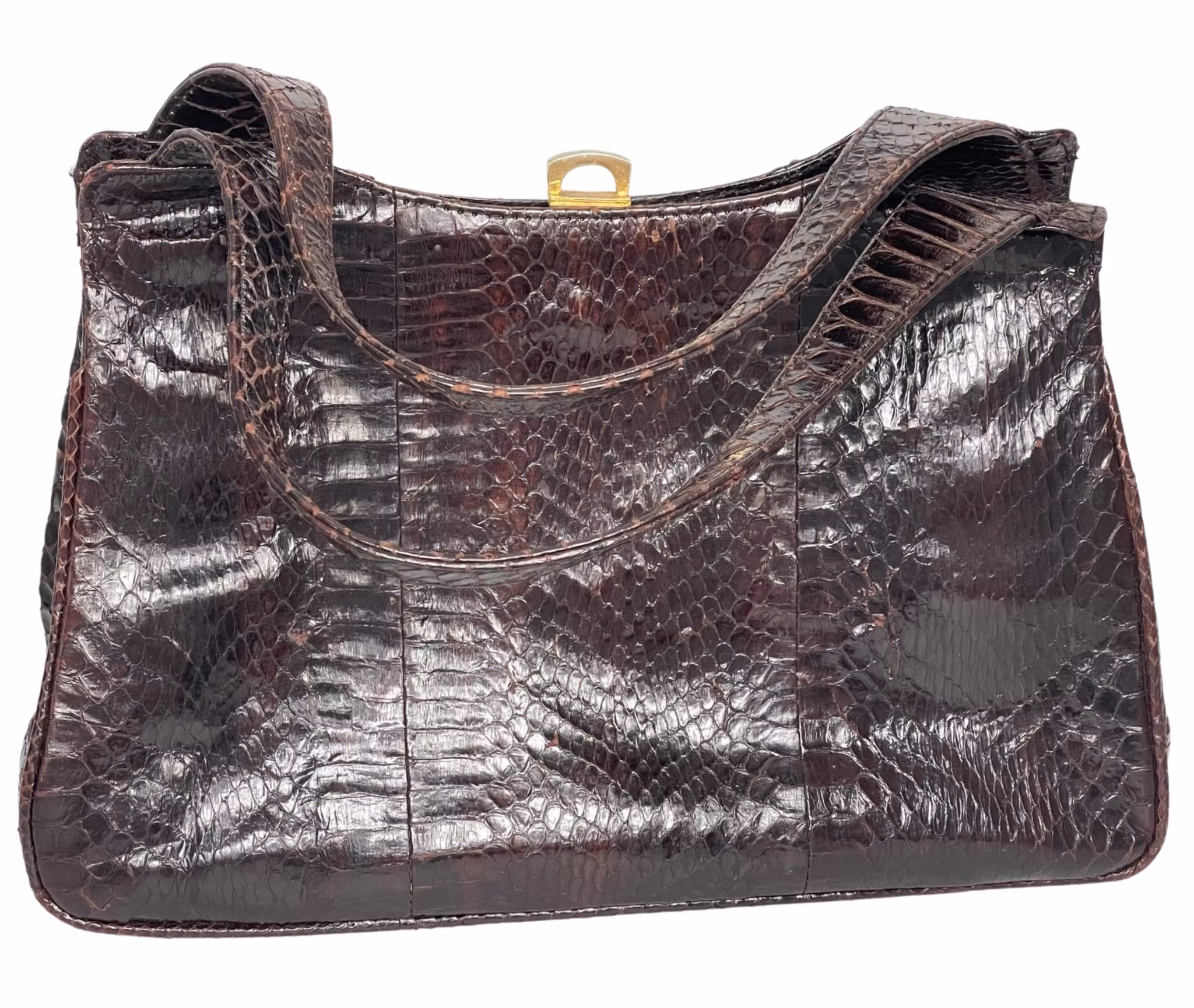 Vintage käsilaukku olkalaukku, klassinen GN-nahkalaukku