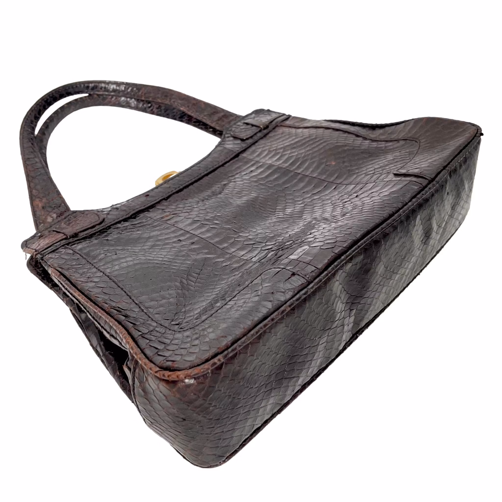 Vintage käsilaukku olkalaukku, klassinen GN-nahkalaukku