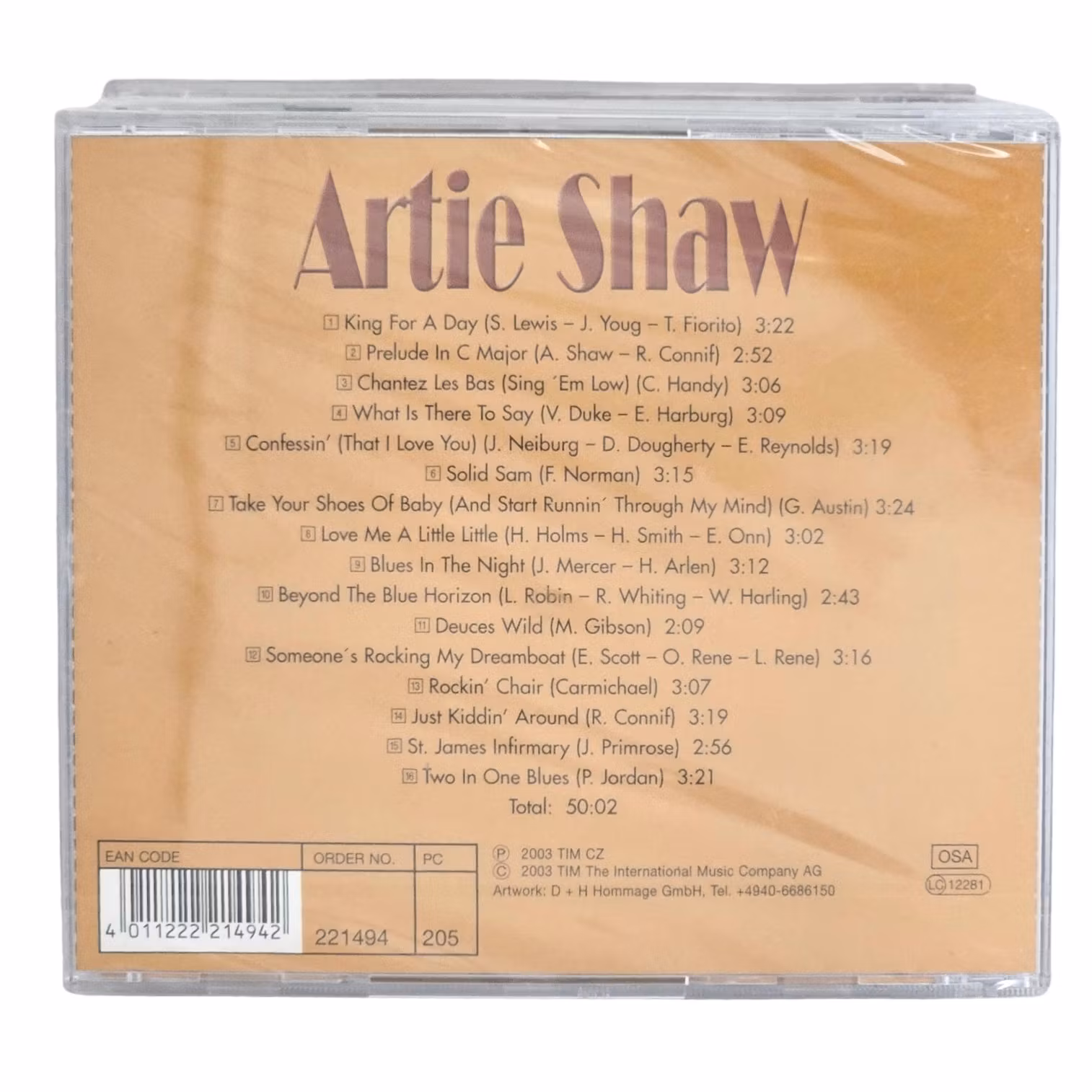 The Best Of Artie Shaw, Original Hits, CD NY