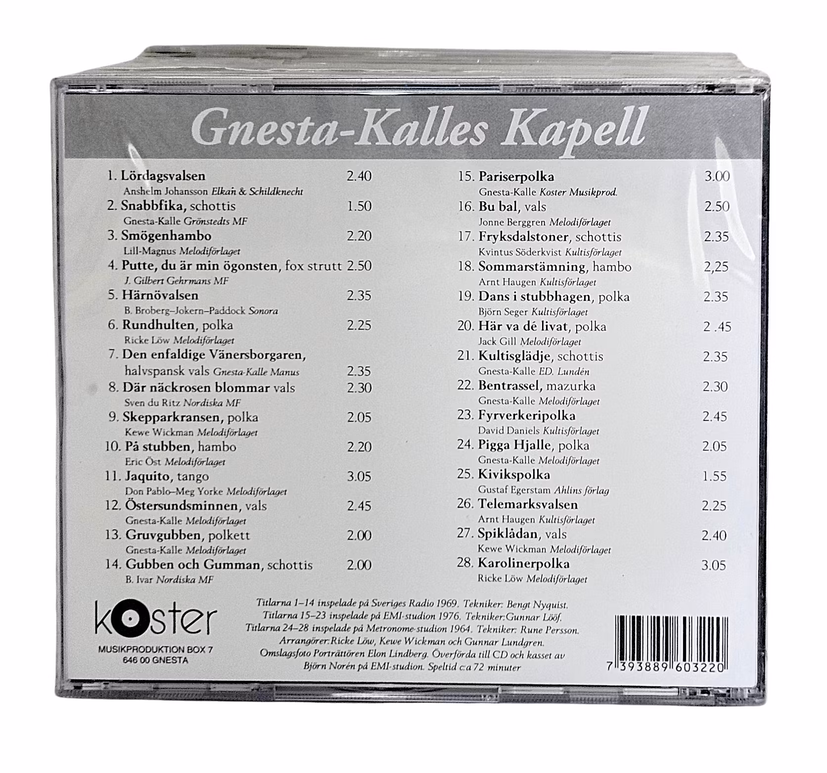 Gnesta Kalles Kapell, CD NY