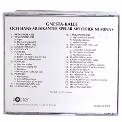 Gnesta Kalle Och Hans Musikanter Spelar Melodier Ni Minns, CD NY