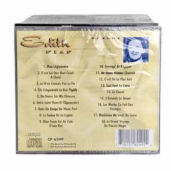 Edith Piaf, Volume 1, CD NY