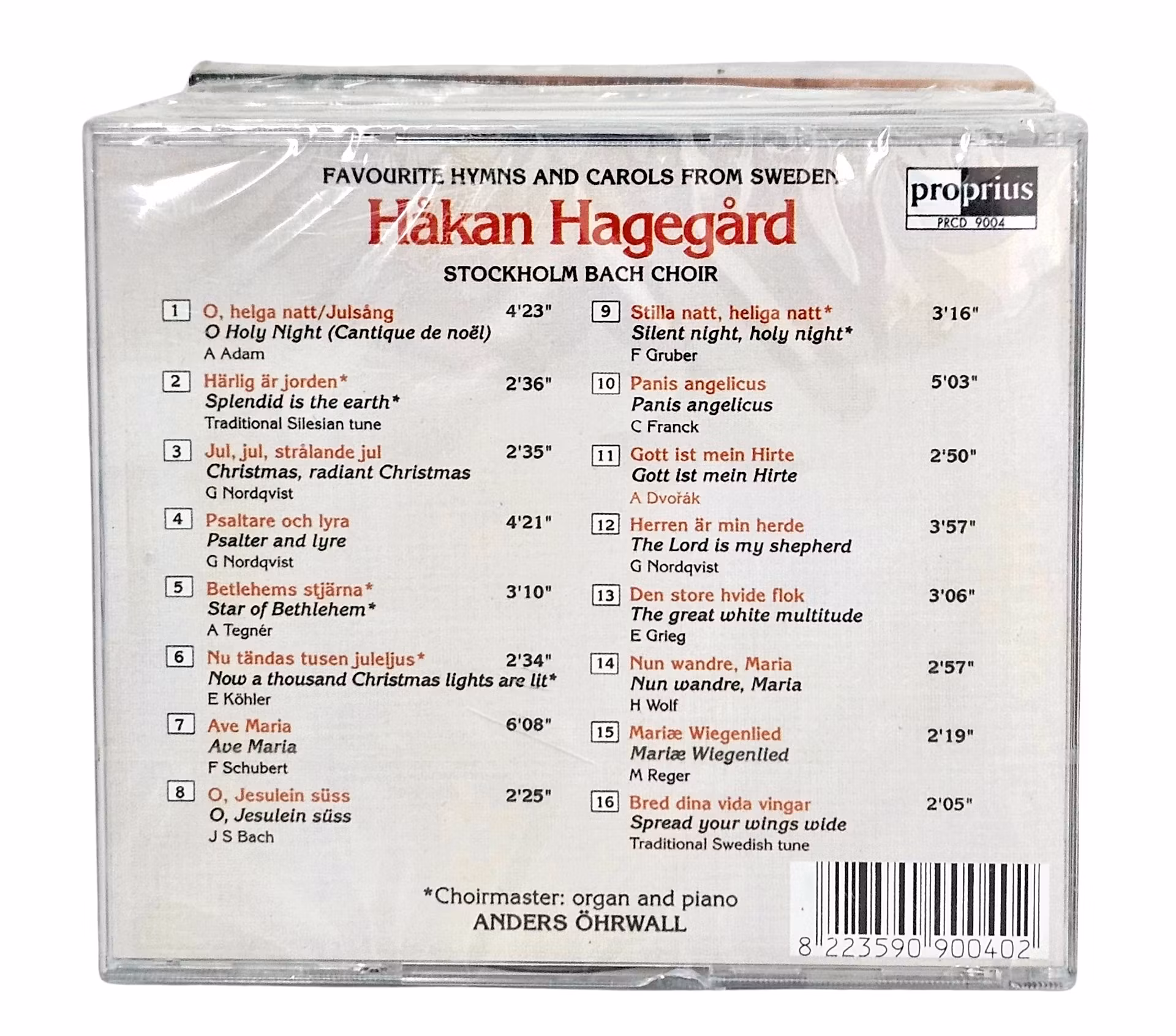 Håkan Hagegård, Aftonpsalm Och Julesång, CD NY