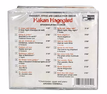 Håkan Hagegård, Aftonpsalm Och Julesång, CD NY