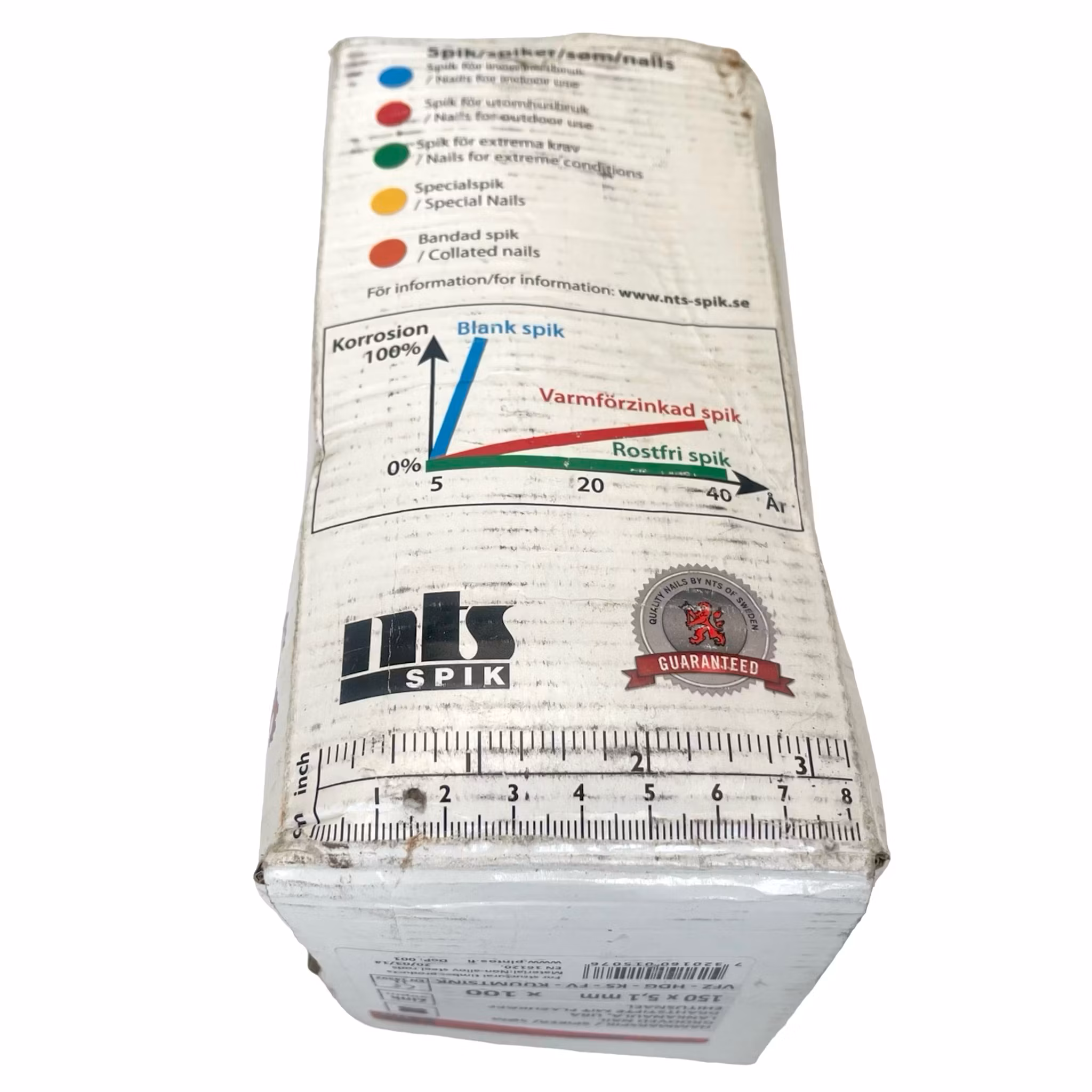 NTS-naula Ruotsi, vasaranaula 150x5,1 mm, 100 kpl