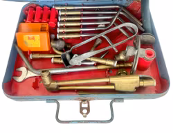 AGA gassvets sats i plåtlåda