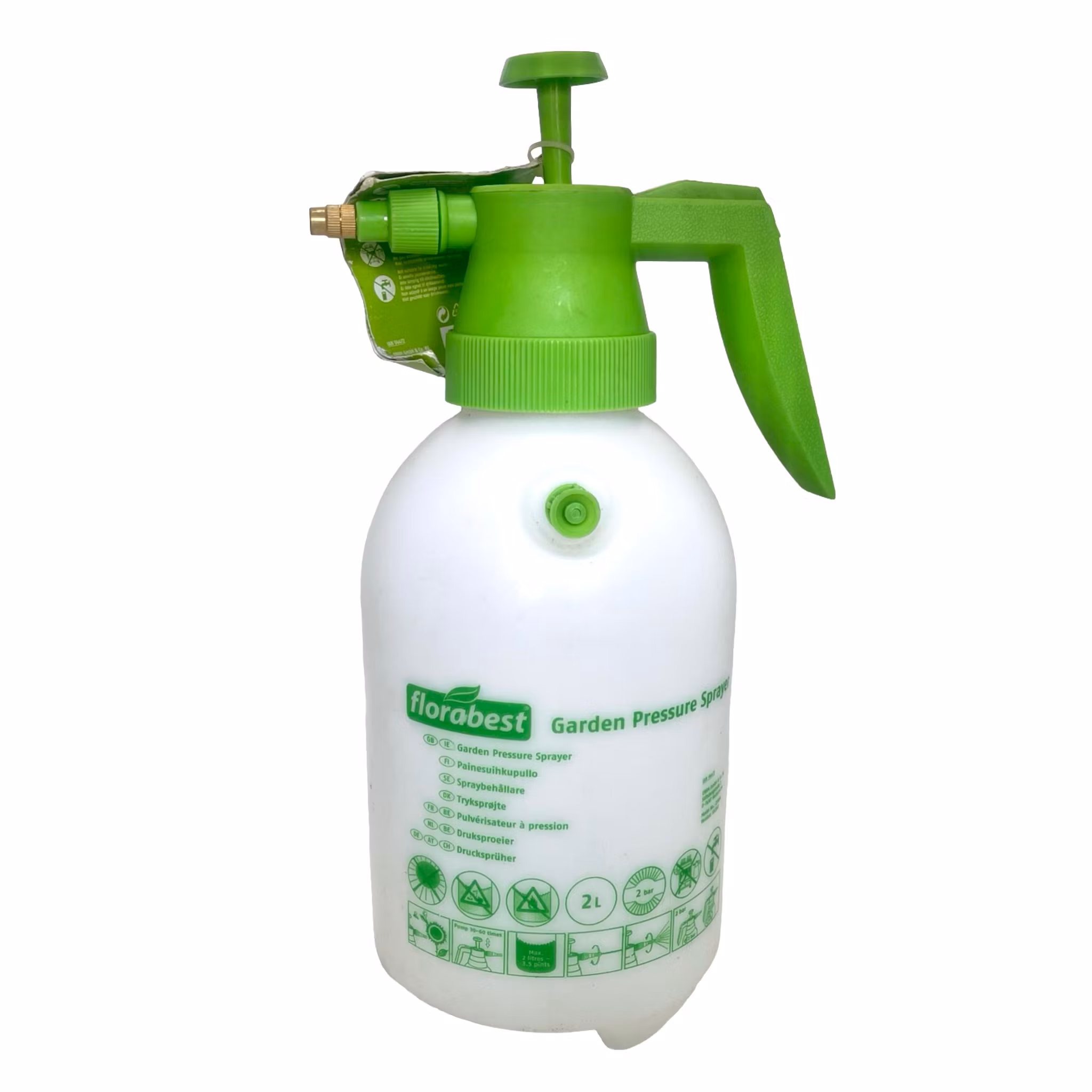 Florabest 2 L Butelka ze sprayem ogrodowym, ręczny opryskiwacz ciśnieniowy
