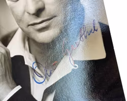 Olav Gerthel, vykort med autograf