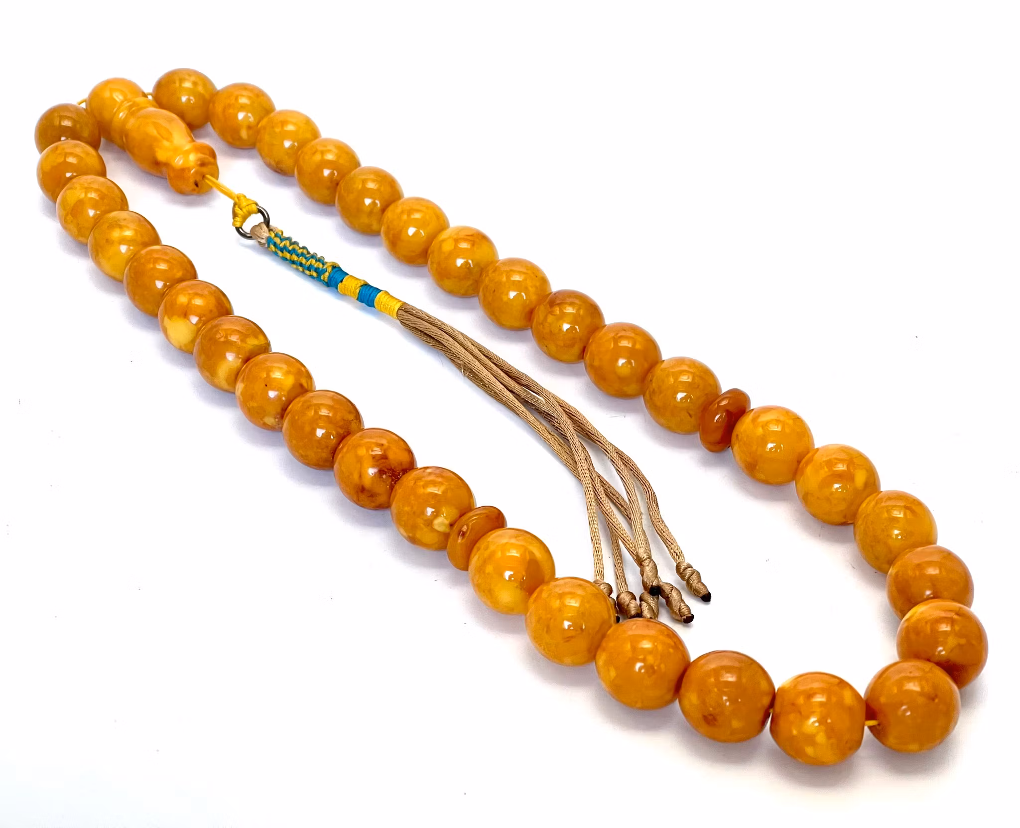 Gammel presset rav rosenkrans 150 g