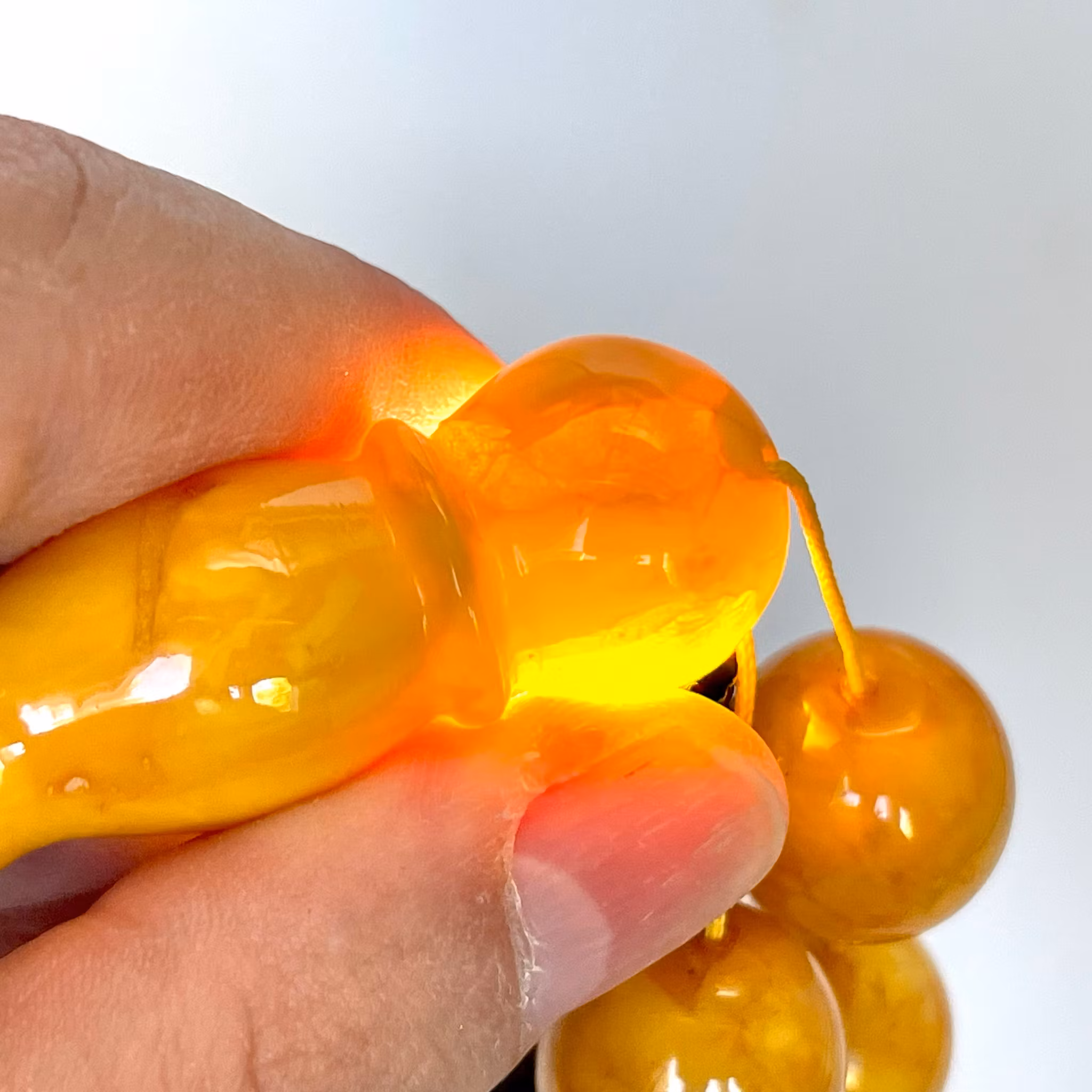 Gammel presset rav rosenkrans 150 g