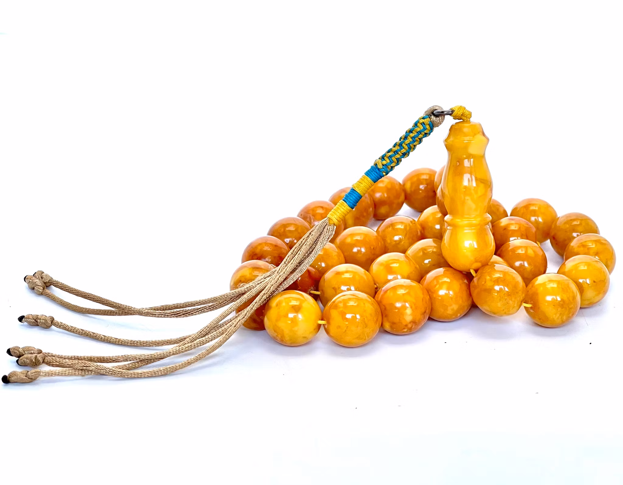 Gammel presset rav rosenkrans 150 g