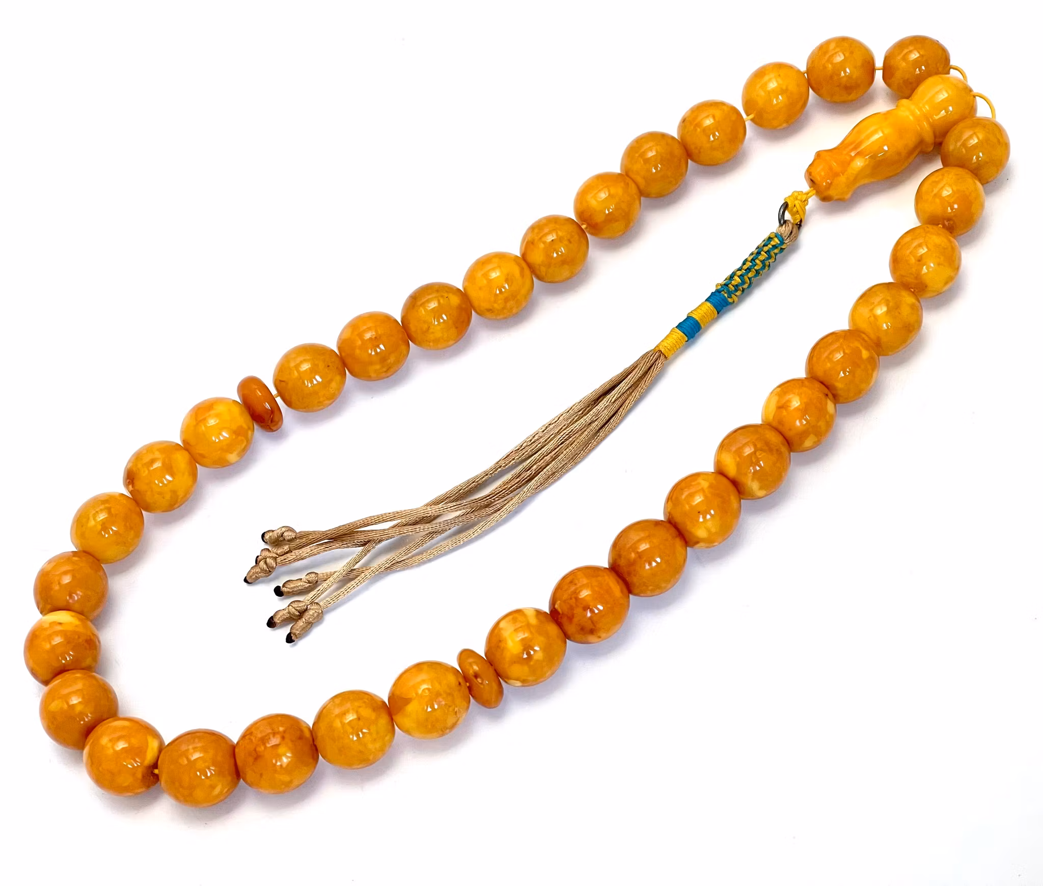 Gammel presset rav rosenkrans 150 g