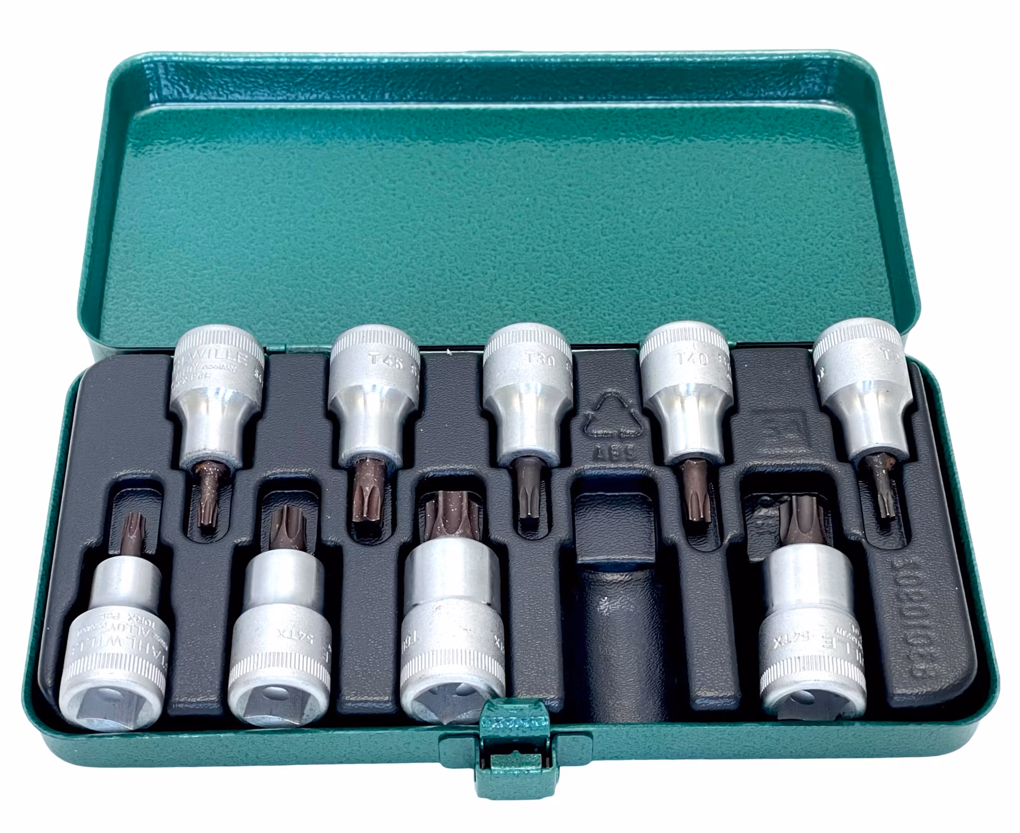 Stahlwille hylsnyckelsats i plåtlåda